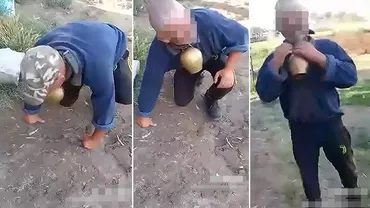 Cioban umilit de un consilier local. I-a legat o talangă de gât şi l-a pus să meargă în genunchi