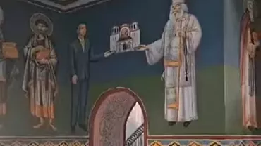 Un primar din Banat a fost pictat pe peretele bisericii alături de Sfinți: „Eu nu am vrut”