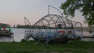 Studiu: Apele Dunării transportă anual aproape 100 de tone de plastic pe teritoriul României