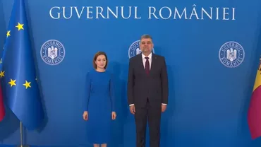 Summit-ul Inițiativei celor Trei Mări: Maia Sandu a fost primită la Palatul Victoria de Marcel Ciolacu (VIDEO)