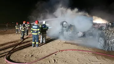 Imagini cu locul unde au fost găsiți carbonizați patru muncitori, în urma exploziei la magistrala de gaze de la Călimănești (FOTO, VIDEO)