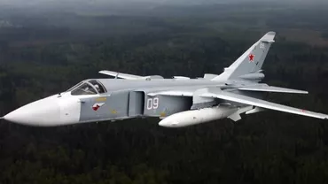 Un avion de bombardament Su-24 s-a prăbușit în sudul Rusiei în timpul unui antrenament