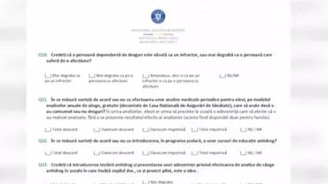 Chestionarele privind consumul de droguri ajung în școlile din Capitală. Prefectul Rareș Hopincă: În funcție de rezultate, vom calibra politicile publice și campaniile de conștientizare (VIDEO)