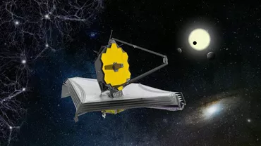 Telescopul Webb a detectat cristale de cuarț în atmosfera unei exoplanete `pufoase