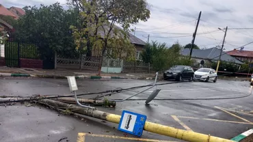 Furtunile au făcut prăpăd în estul țării. Mai mulți copaci și stâlpi de electricitate au fost doborâți. Cum va fi vremea duminică, 5 noiembrie
