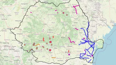 Cum poți să vezi în timp real situația autostrăzilor și drumurilor naționale închise din cauza viscolului. Hartă pusă la dispoziție de CNAIR