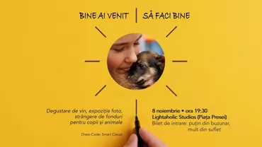 Strângere de fonduri pentru copii și animale, organizată miercuri de Fundația Ilfov Împreună. „Trebuie să arătăm empatie tuturor ființelor, iar când e cazul, să dăm și o mână de ajutor”