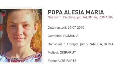 Adolescentă de 13 ani din Vrancea, dată dispărută după ce a plecat de acasă. Anunțul polițiștilor