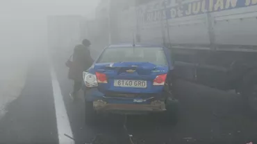 Accident cu peste 20 de mașini implicate și trei morți pe o autostradă din Spania (VIDEO)