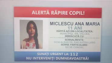 Alertă de răpire copil, emisă de Poliţia Română: O fată de 11 ani ar fi fost urcată cu forța într-o maşină (FOTO)