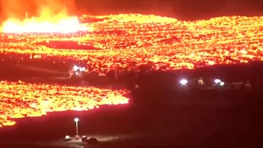 Imagini apocaliptice din Islanda, după erupția unui vulcan. Lava a ajuns la casele din Grindavik (FOTO, VIDEO)