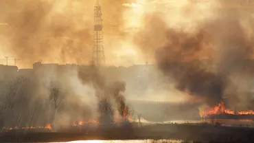 România, cuprinsă de incendii de vegetație. Zeci de hectare, făcute scrum în mai multe județe