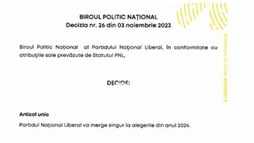 Liberalii, listă comună la europarlamentare cu PSD după ce, în noiembrie anul trecut, votau în unanimitate că „PNL va merge singur în alegerile din 2024”. Stoica (USR): PNL-iștii au ajuns să se milogească de Ciolacu pentru comasare (VIDEO)