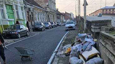 Timișoara: Bărbat amendat cu 30.000 de lei pentru că a abandonat zece saci cu moloz pe un bulevard