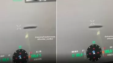 Un obiect zburător neidentificat, filmat pe front de armata ucraineană: Ce e asta? De ce nu se mişcă? (VIDEO)