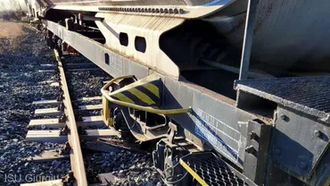 Un vagon cisternă încărcat cu propan a ieşit de pe şine, în apropierea Zonei Libere Giurgiu
