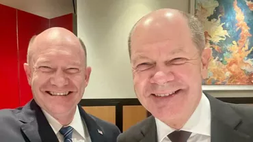 „Cine-i cine?”. Olaf Scholz s-a întâlnit cu „dublura” sa din SUA, senatorul Chris Coons (FOTO)