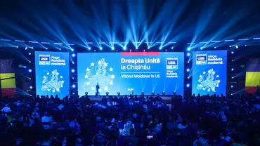 Dreapta Unită la Chișinău - eveniment de campanie cu peste o mie de oameni care cred în viitorul comun al României și al Moldovei în UE
