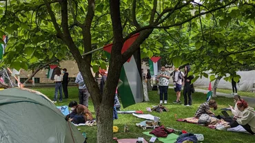 Protestele pro-palestiniene ale studenților se extind și la Cluj. Curtea Facultății de Sociologie a fost ocupată / Revendicările studenților