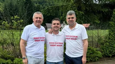 Ciolacu a purtat un tricou cu mesajul ”Make Suceava great again” la o conferință: „Echipa Râmbu-Şoldan a fost mai distrugătoare” (VIDEO)