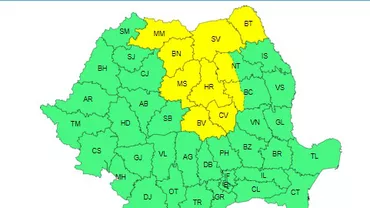 ANM, mesaj de vreme severă. 10 județe intră sub avertizare de cod galben de ploi și vijelii