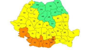 ANM, mesaj de vreme severă. Cod portocaliu de caniculă în 7 județe și București