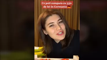 Ce cumperi, în Germania, cu 350 de lei? O româncă stabilită acolo a mers într-un supermarket și a arătat cât de multe lucruri a achiziționat (VIDEO)