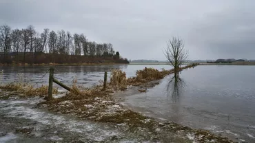 Două bazine piscicole din județul Galati s-au rupt și au inundat mai multe terenuri agricole