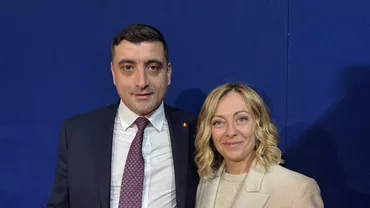 George Simion, fotografie alături de Giorgia Meloni: „Premierul Italiei cunoaşte despre lovitura de stat din România”