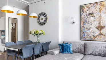 Combinația clasic-modern pentru un living prietenos