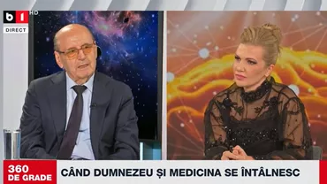 „360 de grade”, cu Alina Bădic | Prof. univ. dr. Dulcan: Suferința este una dintre căile ce i se dau omului pentru a se înțelepți, pentru a se întreba, pentru a învăța ceva (VIDEO)