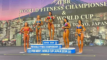 Performanțe remarcabile! România cucerește 7 medalii la Campionatele Mondiale de Fitness Tokyo 2024 (FOTO)