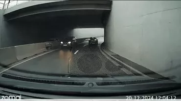 Șofer surprins pe contrasens la Oradea, într-un pasaj subteran