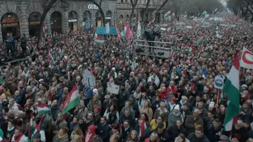 Protest la Budapesta împotriva regimului Orban. Maghiarii s-au pronunțat în favoarea UE