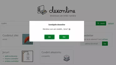 Dexonline a modificat sondajul pro-Nicușor Dan care condiționa accesul, după decizia BEC. Ce apare acum pe site