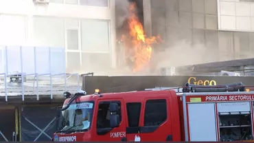 Incendiu la un magazin, din Capitală. Flăcările s-au extins