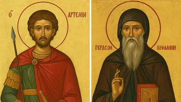 Cine sunt sfinții zilei de 20 octombrie? Marele Mucenic Artemie și Cuviosul Gherasim, prăznuiți de ortodocși