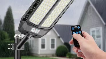Lămpi stradale solare cu telecomandă – lumina care îți ușurează viața și îți protejează bugetul