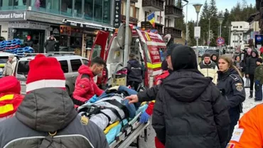 Accident grav pe o pârtie din Predeal. O femeie a leșinat după ce a fost lovită de o sanie