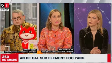 „360 de grade”, cu Alina Bădic: Horoscop chinezesc 2026. Predicțiile pentru fiecare zodie în Anul Calului, sub element de Foc – Yang (VIDEO)