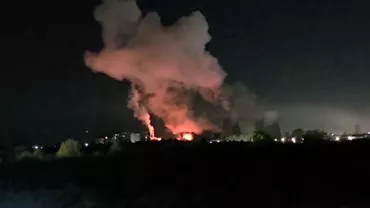 Explozie puternică, urmată de incendiu la CET Vest din București. Două transformatoare au luat foc. Ce a transmis ministrul Energiei (VIDEO)