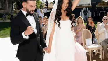 Dorian Popa și Andreea s-au căsătorit pe malul lacului Buftea. Nuntă restrânsă, meniu exclusivist și planuri pentru luna de miere în Sardinia