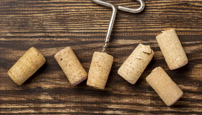 flat-lay-wine-stopper-collection-beside-corkscrew 